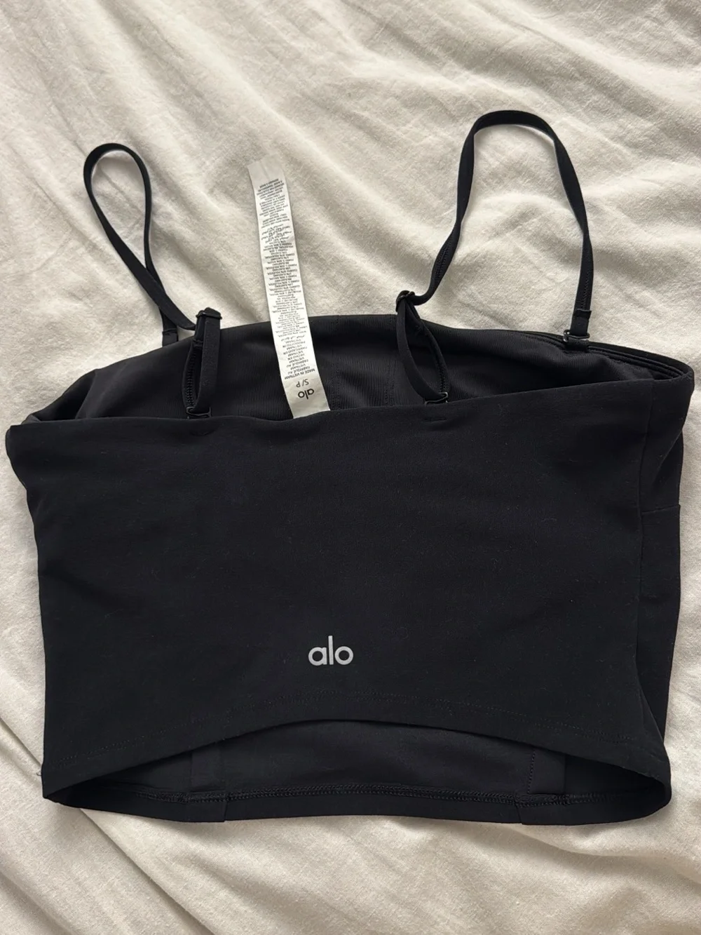 Alo High-Waist Black Womens Leggings and tank set